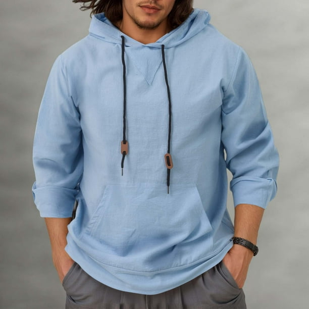 WILLBEST Sudaderas con Capucha para Hombre: Ropa Informal Cómoda y A La Moda para Jóvenes y De Mediana Edad. XXXGrande