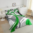 thumbnail image 4 of Erosebridal Geometric Stripes Bedding King Comforter Set,Green Grey Bedding Sets King with Comforter,Abstract Room Decorative,Lightweight,3-Piece, 4 of 8