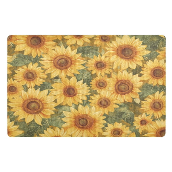 BZSMCE Floor Mats 32x20in Sunflower Creativity Doormats