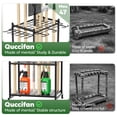 thumbnail image 3 of Garden Tool Organizer, Heavy Duty Steel Tower Rack with 2 Additional Hooks, Holds 35+ Long Handled Tools, Rakes Brooms, for Garage Storage & Shed & Outdoor Storage, Black, 3 of 12