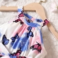thumbnail image 5 of MZXELPRJD Girls Black Jumpsuit Butterfly Print Girl Toddler Clothes Suspenders Romper Toddler Girls Clothes Sets Girl Clothes Size 8-9 Year Old Outfits Sets Blue Onesie Boys Jogging Sets, 5 of 8