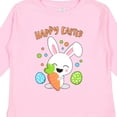 thumbnail image 4 of Inktastic Happy Easter Bunny with Eggs and Carrot Boys or Girls Long Sleeve Toddler T-Shirt, 4 of 5