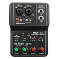 thumbnail image 1 of TEYUN Tarjeta de Sonido Q-12 Mezclador de Audio Placa de Sonido Consola Interfaz de Sistema de Escritorio 4 Canales 48V Potencia EstéReo Tarjeta de Sonido para Ordenador, 1 of 10