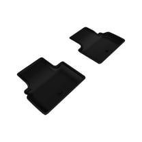 3D MAXpider KAGU Floor Mat (BLACK) compatible with INFINITI Q50 2014-2024 - Second Row