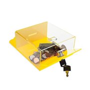 sOURCEONE.ORG Premium Clear Front Acrylic Donation Box Ticket Box Collection Box Counter Top or Wall Mount Use