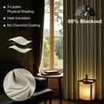 thumbnail image 5 of DONGPAI Room Divider Curtains Blackout Privacy Curtain Flexible Ceiling Track Thermal Insulated Noise Reduction Curtains for Living Room Bedroom Partition Separator, 1 Panel, Beige, 100"x 108", 5 of 10