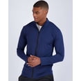 thumbnail image 4 of Real Essentials 3 Pack: Mens Dry-Fit Long Sleeve Full Zip Hoodie & Jacket- Athletic Running Jacket (Available in Big & Tall), 4 of 6