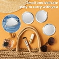 thumbnail image 6 of KY 8 Pcs Portable Folding Compact Mirror Bulk with 1X 2X Magnification Double Sided Mini Travel Makeup Mirror for Women Bridesmaid Gifts(Gold), 6 of 7