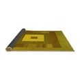 thumbnail image 2 of Ahgly Company Indoor Square Abstract Yellow Contemporary Area Rugs, 6' Square, 2 of 4