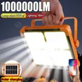 thumbnail image 2 of NEW 20000mAh Solar Rechargeable Camping Lantern High Power Bank LED Tent Light Powerful Magnet Flashlight Repair Emergency Lamp, 2 of 5