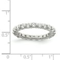 thumbnail image 2 of 925 Sterling Silver Cubic Zirconia Band Ring Size 8, 2 of 5