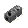 thumbnail image 2 of Muslady Mini Looper Effect Pedal Guitar Loopers Bass Loop Pedal Ullimited Overdubs 5 Minutes Looping Time with USB Interface Black, 2 of 7