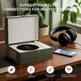 thumbnail image 2 of Reproductor de CD portátil Yintiny Bluetooth con control remoto inalámbrico y acabado en cuero, 2 of 7