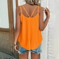 thumbnail image 4 of Wycnly Summer Saving Cami Tops for Women Tank Tops Women Loose Lightweight Hollow out Spaghetti Strap Shirt 2024 Fashion Solid Sleeveless T Shirts Girls Sleeveless Shirt, 4 of 7