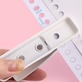 thumbnail image 3 of Single Hole Punch, 1/4 Inch Handheld Puncher with 20 Sheet Capacity, Non-Slip Base for Paper Crafting and Office Use, White, 3 of 7