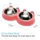 thumbnail image 3 of Cuenco de acero inoxidable duradero para perros, comedero para agua y comida, diseño antideslizante, tapete de silicona resistente, diseño antideslizante que evita resbalones para perros o, 3 of 6