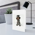 thumbnail image 5 of DistinctInk Greeting Card / Note Card - German Wirehaired Pointer Puppy Graduation - PACK of 3, 5 of 7
