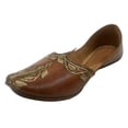 thumbnail image 1 of Punjabi Juti For Men Sherwani Mojari Flat Sandals Handmade Wedding Shoes US 11.5/ EURO 45.5, 1 of 5