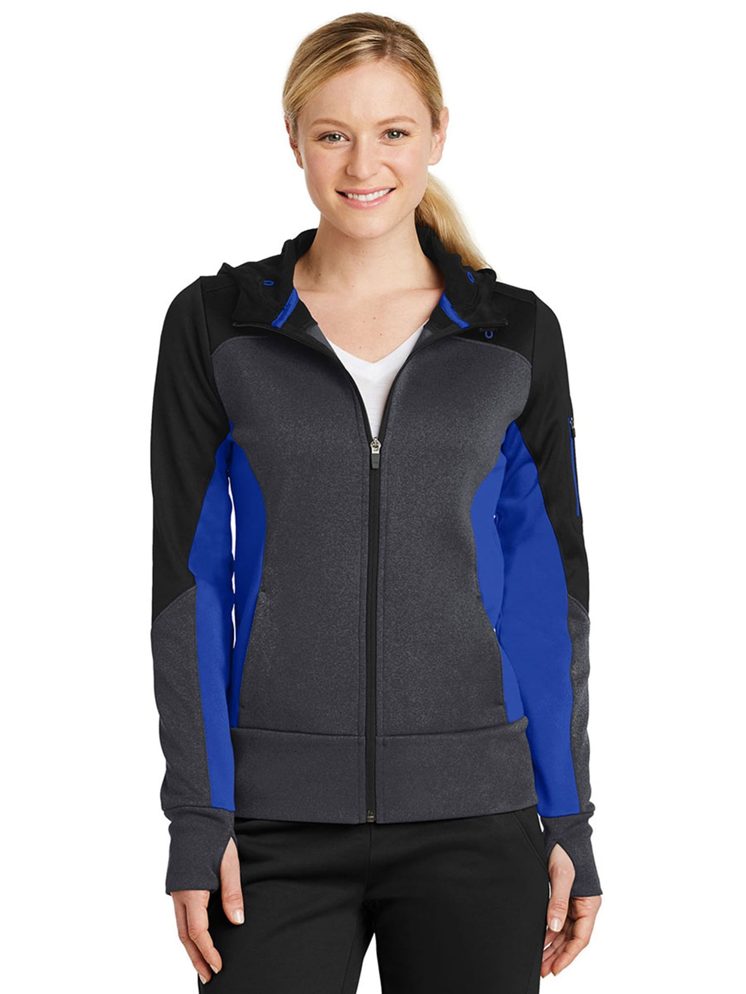 SportTek Women's Tech FullZip Hooded Jacket