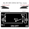 thumbnail image 2 of Ximing 2pieces LED Light Bar & Rear Lights 5Pins Waterproof Toggle Switch Car Boat, 2 of 10