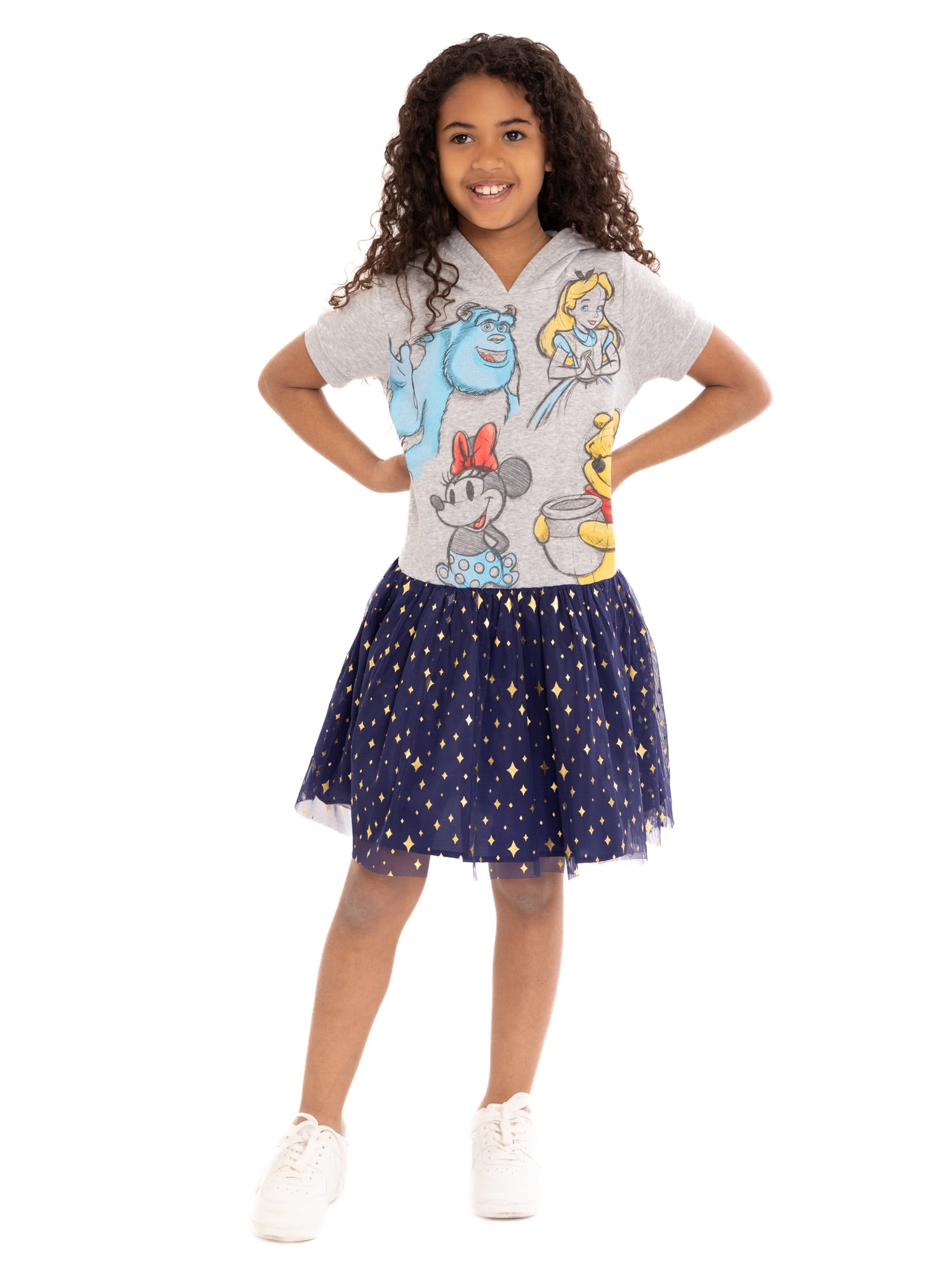 Disney Girls Hooded Cosplay Dress with Tulle Skirt, Sizes 4-16