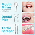 thumbnail image 6 of LotFancy 6Pcs Dental Tools, Dental Pick for Teeth Cleaning, Stainless Steel Hygiene Kit with Case, 6 of 9