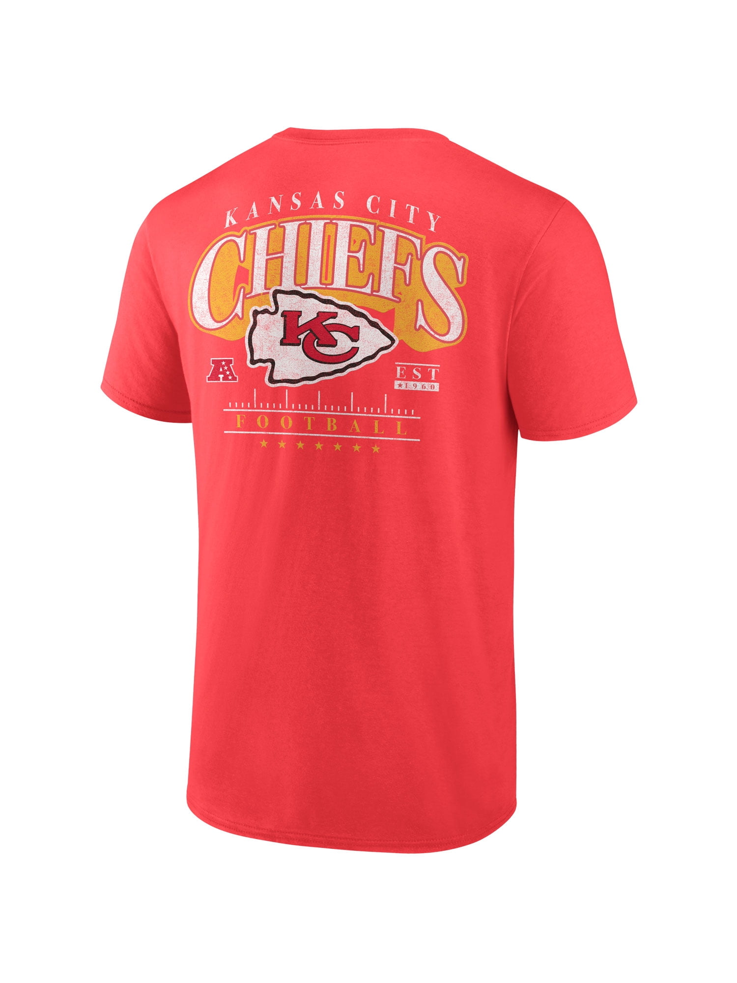 NFL Kansas City Chiefs Men's Cotton Faded Red Short Sleeve T-Shirt