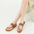 thumbnail image 6 of Ecetana Sandals for Women Woven Flat Sandals with Elasticity Ankle Strap Comfortable Pinch Toe Casual Sandals, 6 of 8