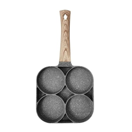 

4-Hole Omelet Pan For Burger Eggs Ham Pancake Maker Frying Pans Creative (Second Use Fund For Back Cover)