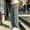 Gray, variant on WIZUTIZ Men's Pleated Wide Leg Pants Elastic Drawstring Waist Relaxed Fit Solid Color Casual Track Trousers