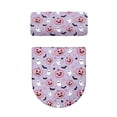 thumbnail image 5 of HELLHERO Ghost Bat Pattern Adds Holiday Charm Toilet Lid Cover Set Elastic Edge Polyester, Stretch, Soft 17x21 Inches, 5 of 8