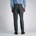 thumbnail image 2 of Men's Haggar® Premium Classic-Fit Flat-Front Stretch Suit Pants Color: Navy Herringbone Size: 42X30, 2 of 4