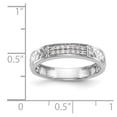 thumbnail image 7 of 14K White Gold Ring Band Wedding Diamond Round Trio Ladies , Size 9, 7 of 7