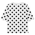 thumbnail image 3 of Kaemgyyd 5-15 Years Toddler Girls Summer Tops Fashion Polka Dot Half Sleeve T-Shirts Cute Round Neck Loose Tee for Children Kids, 3 of 6