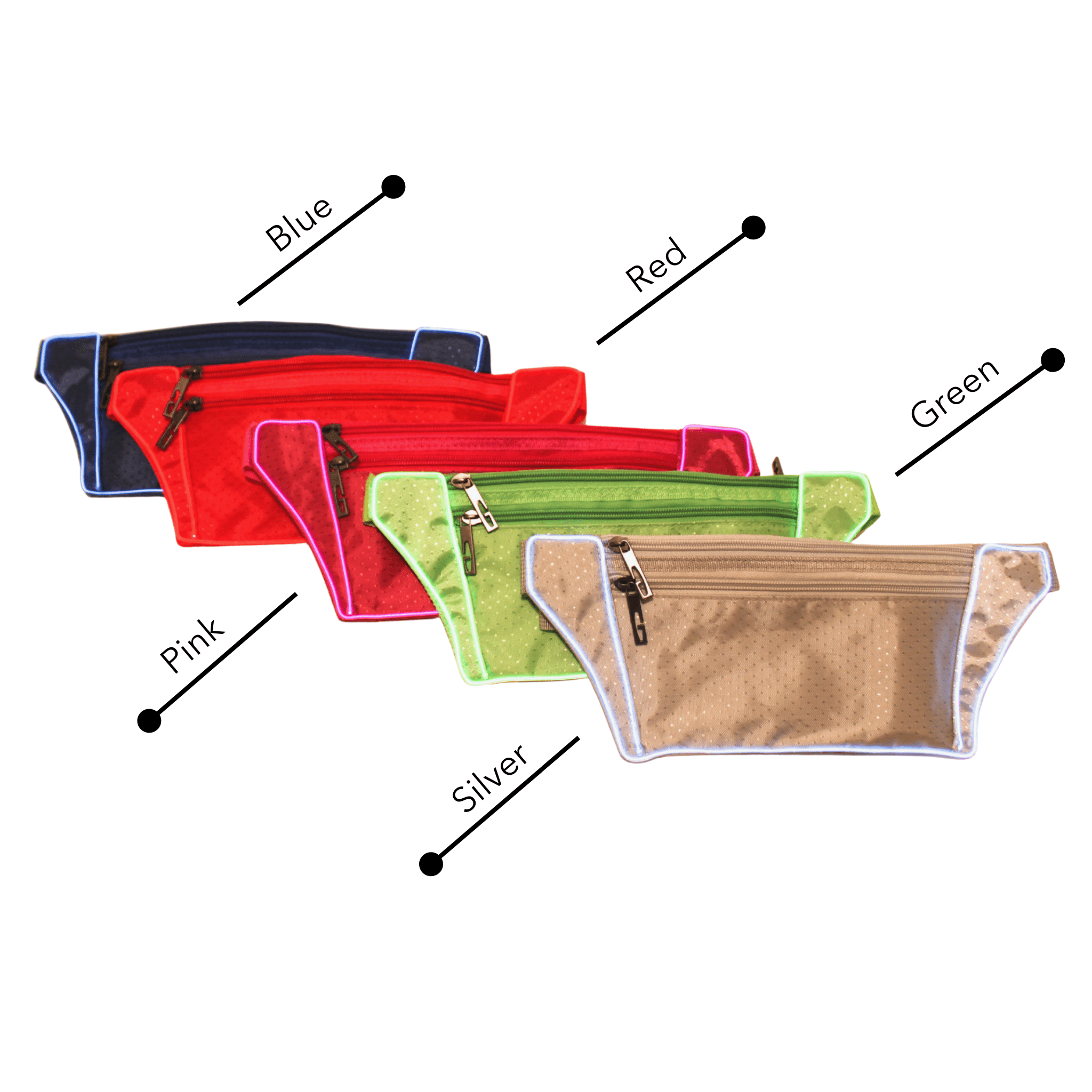 Light Up Red Fanny Pack