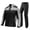 Black & Grey, variant on Jacket Waterproof Motorcycle Rain Suit Men Women Cycle Rain Gear Jacket And Pants With Storage Bag