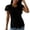 #01 Black 【One to Wear, One to Wash, One to Spare.】, variant on Women's Lace Hollow Out Short Sleeve Tops Shirts Blouses Round Neck Petal Sleeve Loose Fit Casual Daily Wear Vacation Beach Party Night Out Fashion Essential Gift for Women