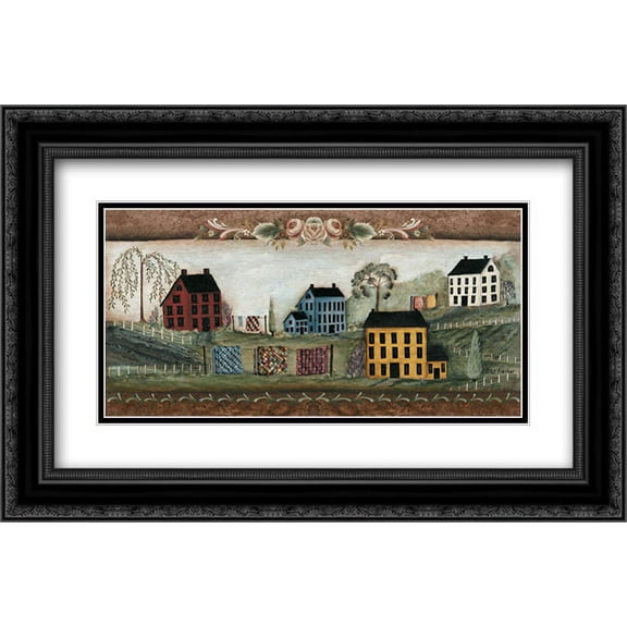 The Good Life 2x Matted 24x14 Black Ornate Framed Art Print by Pat Fischer
