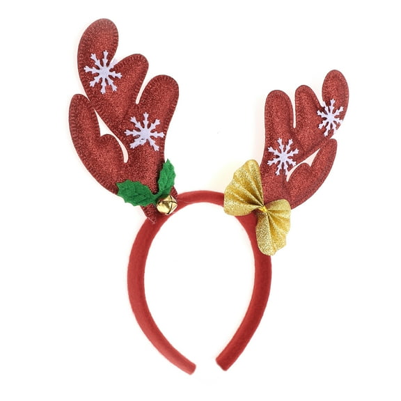 Unique Bargains 1 Pc Exquisite Antlers Shape Headband for Halloween 4.72" Diameter Red