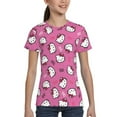 thumbnail image 5 of Hello Kitty T Shirts For Girls Boys, 3d Print Cartoon Graphics T Shirt, Youth Crewneck T-Shirt, Unisex Short Sleeve Top Tees Age 4-16 Years, 5 of 7