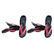 2 Set (4 Ct) Black Flip Flop Beach Towel Clips Jumbo Size for Beach Chair, Cruise Beach Patio, Pool Accessories for Chairs, Household Clip, Baby Stroller