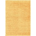 thumbnail image 3 of Unique Loom Davos Shag Collection Area Rug - Solid (7' 1" x 10' Rectangle Sun Yellow), 3 of 7