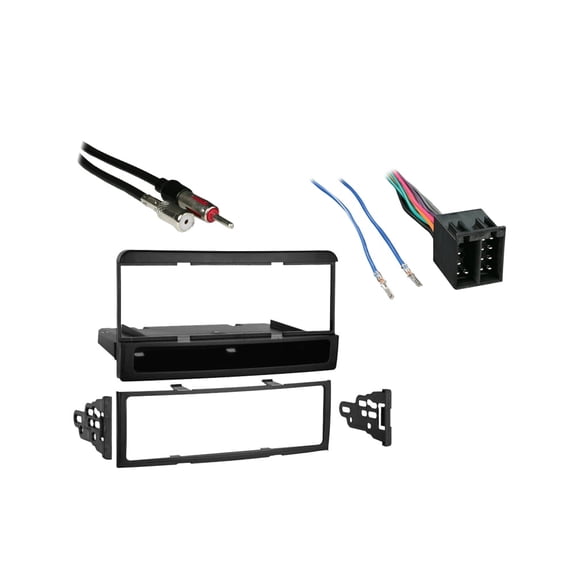 Fits Ford Focus 2003-2004 w/ Blaupunkt Radio Metra Single DIN Dash Kit with Harmony Radio Harness