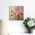 thumbnail image 4 of Chilfamy Flowers Wall Decor Canvas Art Ready To Hang Home Decor 12x12in, 4 of 6