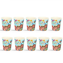 CocoBaby Birthday Party Supplies Cups Tableware Disposable Paper Mouthwash Drinking Cups