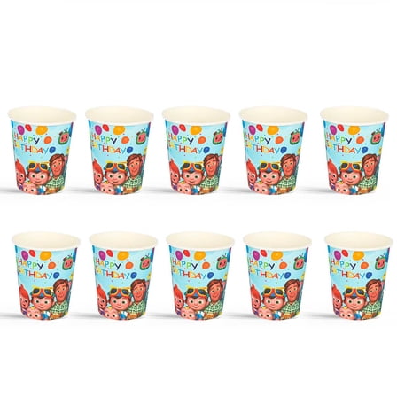CocoBaby Birthday Party Supplies Cups Tableware Disposable Paper Mouthwash Drinking Cups