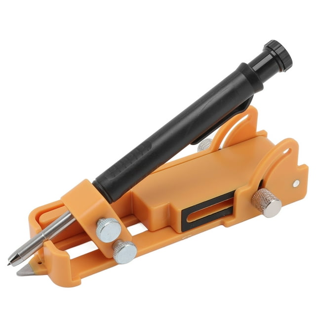 Multifunction Scribing Tool, Aluminum Alloy Scribe Tool Flexible Switchable For Woodworkers For Construction Yellow