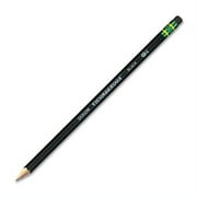Dixon Ticonderoga Woodcase Pencil, Hb #2, Black Barrel-12 ct