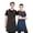 Black+Blue, variant on NUBILY Waterproof Cross Back Chef Aprons 2 Pack for Cooking Baking Grilling,4 Pockets Adjustable Kitchen Apron,Bib for Men Women Restaurant Gardening