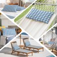 thumbnail image 6 of Blue White Plaid Standard Pillow Covers,Gradient Geometric Buffalo Checkered Breathable Throw Pillow Cases with Invisible Zipper,Decorative Pillowcase Pillows Protectors for Sofa Bed Chair 20"x26", 6 of 9